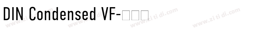 DIN Condensed VF字体转换